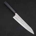 Gyuto Silver Steel #3 Nashiji Dunkelblauer Urushi Griff 210mm-[Musashi]-[Japan-Küchenmesser]