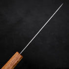 Gyuto Silver Steel #3 Nashiji Eichenholz Griff 180mm-[Musashi]-[Japan-Küchenmesser]