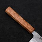 Gyuto Silver Steel #3 Nashiji Eichenholz Griff 180mm-[Musashi]-[Japan-Küchenmesser]