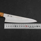 Gyuto Silver Steel #3 Nashiji Olivenholz Griff 150mm-[Musashi]-[Japan-Küchenmesser]