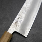 Gyuto Silver Steel #3 Nashiji Olivenholz Griff 210mm-[Musashi]-[Japan-Küchenmesser]