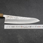 Gyuto Silver Steel #3 Nashiji Olivenholz Griff 210mm-[Musashi]-[Japan-Küchenmesser]