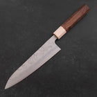 Gyuto Silver Steel #3 Nashiji Walnuss- und Ahornholz Griff 180mm-[Musashi]-[Japan-Küchenmesser]
