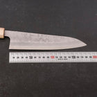 Gyuto Silver Steel #3 Nashiji Walnuss- und Ahornholz Griff 180mm-[Musashi]-[Japan-Küchenmesser]