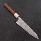 Gyuto Silver Steel #3 Nashiji Walnuss- und Ahornholz Griff 180mm-[Musashi]-[Japan-Küchenmesser]