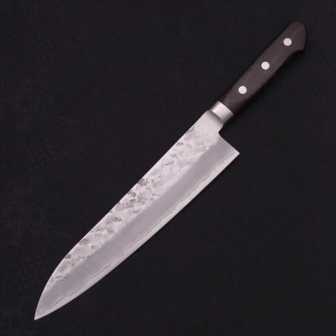 Gyuto Silver Steel #3, Nashiji Westlicher Griff, 210mm-[Musashi]-[Japan-Küchenmesser]