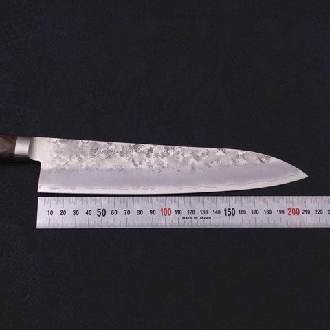 Gyuto Silver Steel #3, Nashiji Westlicher Griff, 210mm-[Musashi]-[Japan-Küchenmesser]