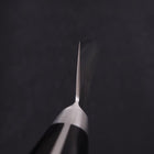 Gyuto Silver Steel #3, Nashiji Westlicher Griff in Schwarz, 210mm-[Musashi]-[Japan-Küchenmesser]