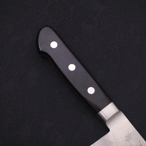 Gyuto Silver Steel #3, Nashiji Westlicher Griff in Schwarz, 210mm-[Musashi]-[Japan-Küchenmesser]