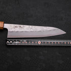 Gyuto Silver Steel #3 Nashiji Yaki Urushi Griff 180mm-[Musashi]-[Japan-Küchenmesser]
