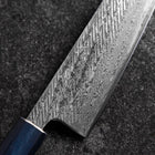 Gyuto Silver Steel #3 Nawame Damast Blauer Urushi Griff 210mm-[Musashi]-[Japan-Küchenmesser]