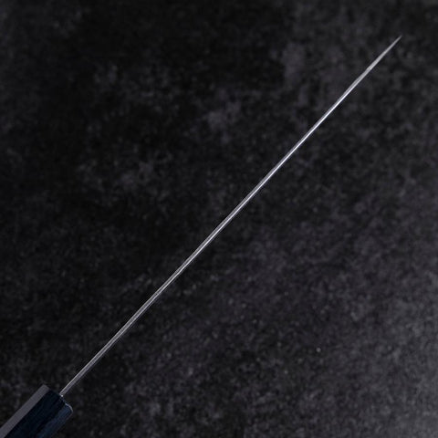 Gyuto Silver Steel #3 Nawame Damast Dunkelblauer Urushi Griff 240mm-[Musashi]-[Japan-Küchenmesser]