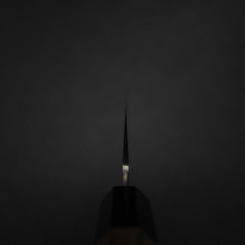 Gyuto Silver Steel #3 Poliert Büffelhorn und Walnussholz Griff 210mm-[Musashi]-[Japan-Küchenmesser]