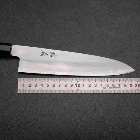 Gyuto Silver Steel #3 Poliert Büffelhorn und Walnussholz Griff 210mm-[Musashi]-[Japan-Küchenmesser]