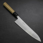 Gyuto Silver Steel #3 Polished Buffalo Magnolia Handle 210mm (8.3”)-[Musashi]-[Japan-Küchenmesser]