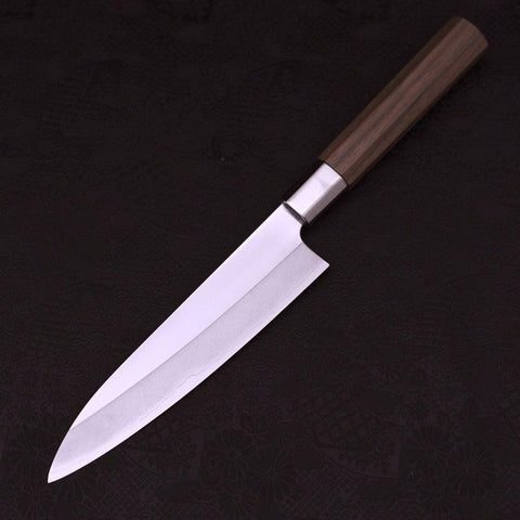 Gyuto Silver Steel #3 Walnussholz Griff 180mm-[Musashi]-[Japan-Küchenmesser]