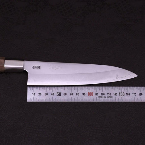 Gyuto Silver Steel #3 Walnussholz Griff 180mm-[Musashi]-[Japan-Küchenmesser]