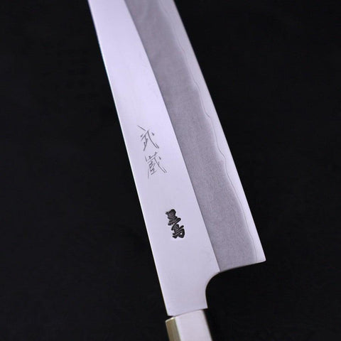 Gyuto Silver Steel #3 Walnussholz Griff 210mm-[Musashi]-[Japan-Küchenmesser]