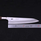 Gyuto Silver Steel #3 Walnussholz Griff 210mm-[Musashi]-[Japan-Küchenmesser]