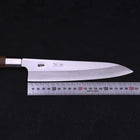 Gyuto Silver Steel #3 Walnussholz Griff 210mm-[Musashi]-[Japan-Küchenmesser]