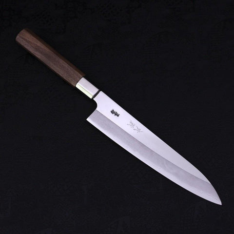 Gyuto Silver Steel #3 Walnussholz Griff 210mm-[Musashi]-[Japan-Küchenmesser]