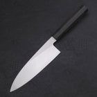 Gyuto Single-Edged White Steel #2 Kasumi Buffalo Ebony Handle 180mm (7”)-[Musashi]-[Japan-Küchenmesser]