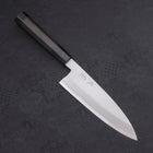 Gyuto Single-Edged White Steel #2 Kasumi Buffalo Ebony Handle 180mm (7”)-[Musashi]-[Japan-Küchenmesser]