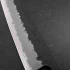 Gyuto Stainless Clad Blue Super Kurouchi Nashiji Green Urushi Handle 240mm (9.4”)-[Musashi]-[Japan-Küchenmesser]
