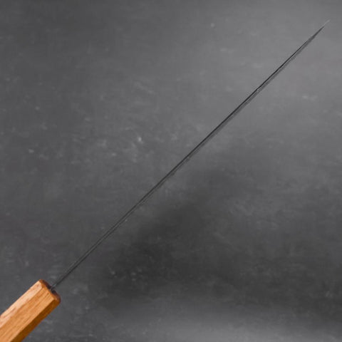 Gyuto Stainless Clad Blue Super Kurouchi Tsuchime Yaki Urushi Handle 240mm (9.4”)-[Musashi]-[Japan-Küchenmesser]