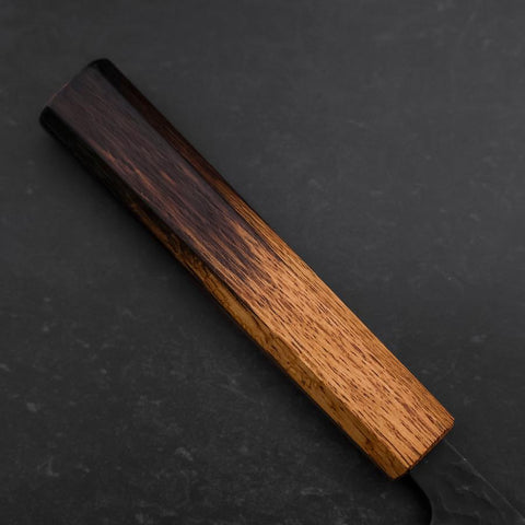 Gyuto Stainless Clad Blue Super Kurouchi Tsuchime Yaki Urushi Handle 240mm (9.4”)-[Musashi]-[Japan-Küchenmesser]