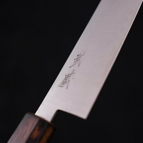 Gyuto Stainless Clad Blue Super Polished Sumi Urushi Handle 180mm (7”)-[Musashi]-[Japan-Küchenmesser]