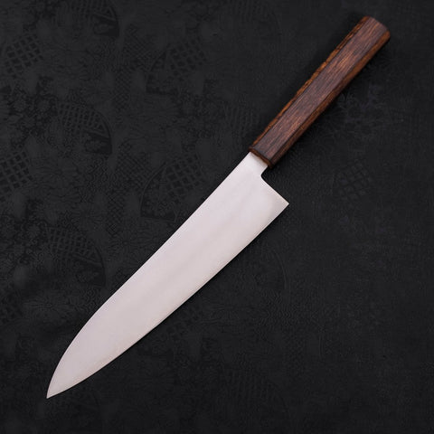 Gyuto Stainless Clad Blue Super Polished Sumi Urushi Handle 210mm (8.3”)-[Musashi]-[Japan-Küchenmesser]
