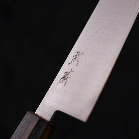 Gyuto Stainless Clad Blue Super Polished Sumi Urushi Handle 210mm (8.3”)-[Musashi]-[Japan-Küchenmesser]