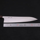 Gyuto Stainless Clad Blue Super Polished Sumi Urushi Handle 240mm (9.4”)-[Musashi]-[Japan-Küchenmesser]