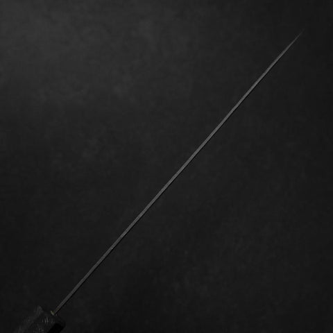 Gyuto Sweden Stainless Steel Nashiji Washi Damascus Blue Urushi Handle 210mm-[Musashi]-[Japanese-Kitchen-Knives]