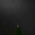 Gyuto Sweden Stainless Steel Nashiji Washi Damascus Green Urushi Handle 210mm (8.3”)-[Musashi]-[Japanese-Kitchen-Knives]