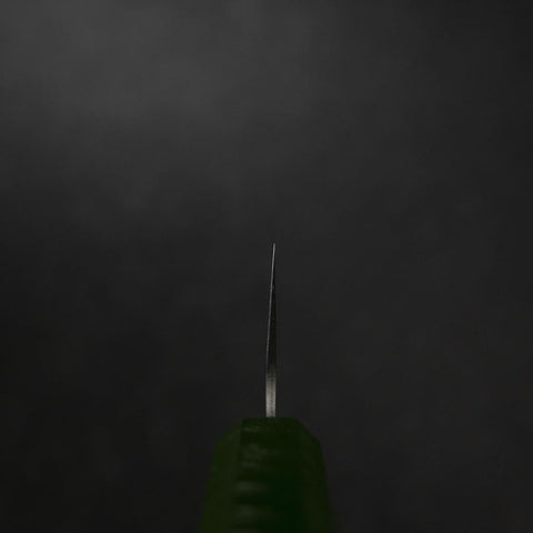 Gyuto Sweden Stainless Steel Nashiji Washi Damascus Green Urushi Handle 210mm-[Musashi]-[Japanese-Kitchen-Knives]