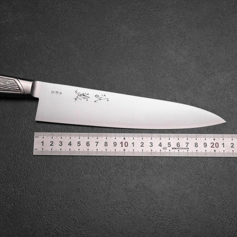 Gyuto VG-1 Poliert Edelstahl Griff 210mm-[Musashi]-[Japan-Küchenmesser]