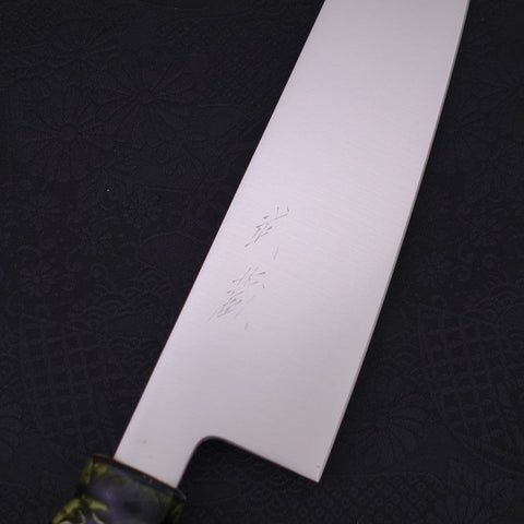 Gyuto VG-1 Poliert Keramik Drachenoptik Griff 210mm-[Musashi]-[Japan-Küchenmesser]