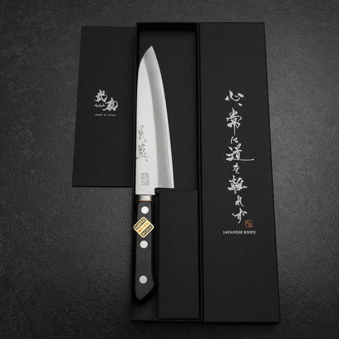 Gyuto VG-1 Poliert Westlicher Griff mit Kupfer Inlay 180mm-[Musashi]-[Japan-Küchenmesser]