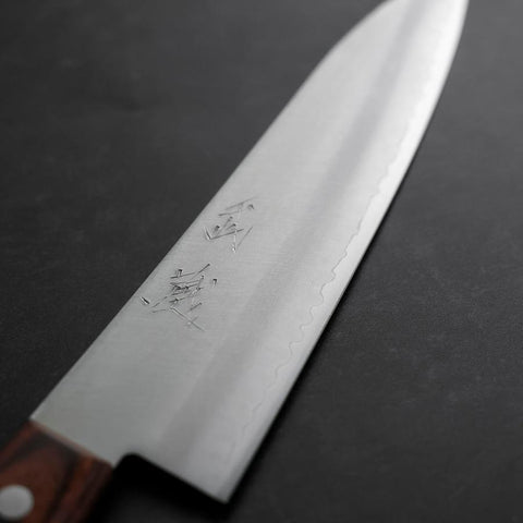 Gyuto VG-1 Poliert Westlicher Mahagoniholz Griff 180mm-[Musashi]-[Japan-Küchenmesser]