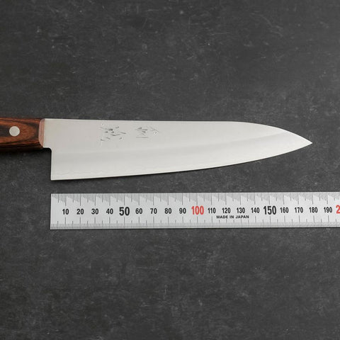 Gyuto VG-1 Poliert Westlicher Mahagoniholz Griff 180mm-[Musashi]-[Japan-Küchenmesser]