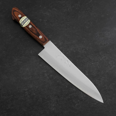 Gyuto VG-1 Poliert Westlicher Mahagoniholz Griff 180mm-[Musashi]-[Japan-Küchenmesser]