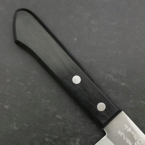 Gyuto VG-1 Polished Western Black Handle 180mm (Tsuba-nashi) (7”)-[Musashi]-[Japan-Küchenmesser]