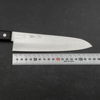 Gyuto VG-1 Polished Western Black Handle 180mm (Tsuba-nashi) (7”)-[Musashi]-[Japan-Küchenmesser]
