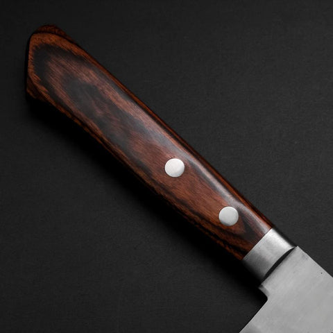 Gyuto VG-1 Tsuchime Runder Mahagoni Griff 180mm-[Musashi]-[Japan-Küchenmesser]