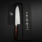 Gyuto VG-1 Tsuchime Runder Mahagoni Griff 180mm-[Musashi]-[Japan-Küchenmesser]