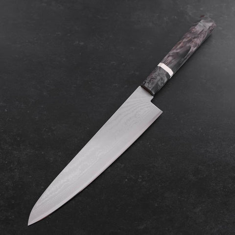 Gyuto VG-10 Damascus Maple Grey Handle 210mm-[Musashi]-[Japan-Küchenmesser]