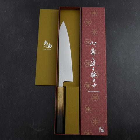 Gyuto VG-10 Damascus Yaki Urushi Handle 210mm (8.3”)-[Musashi]-[Japan-Küchenmesser]