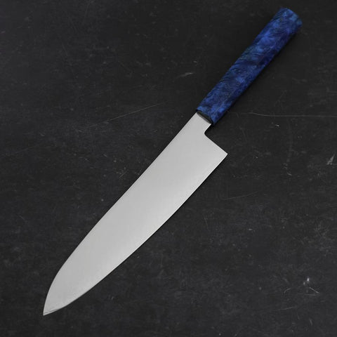 Gyuto VG-10 Damast Blauer Birkenholz Griff 210mm-[Musashi]-[Japan-Küchenmesser]